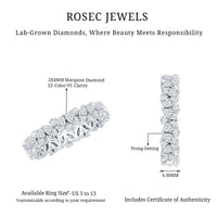 Certified Lab Grown Diamond Full Eternity Wedding Ring