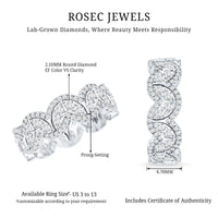 Certified Lab Diamond Vintage Inspired Wedding Ring