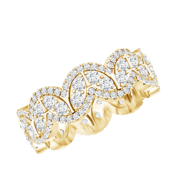 Vintage-inspired wedding ring with a certified lab diamond set in elegant gold, crafted by Rosec Jewels.