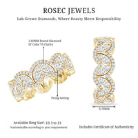 Certified Lab Diamond Vintage Inspired Wedding Ring