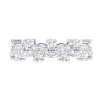 Certified Lab Grown Diamond Designer Wedding Eternity Ring