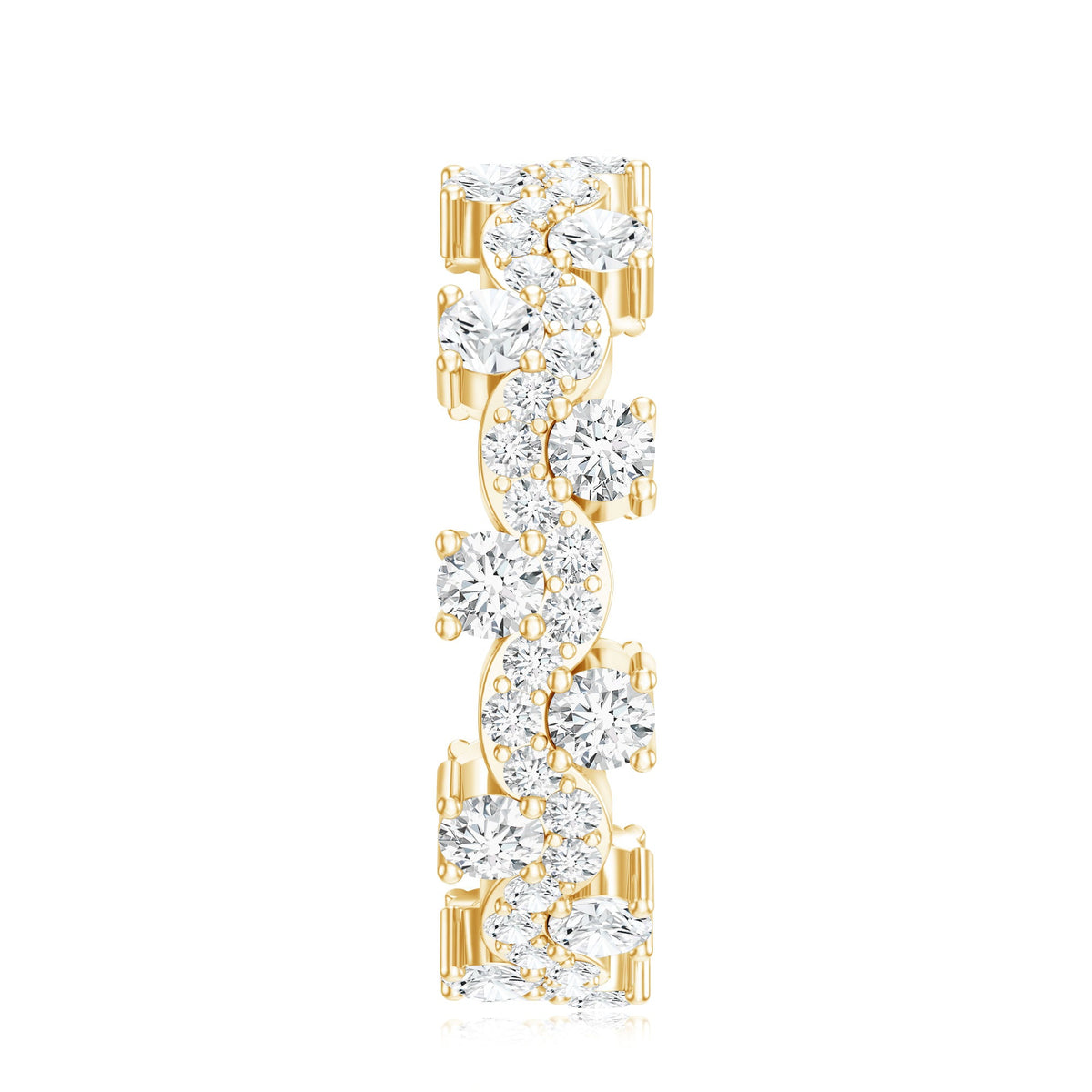 Certified Lab Grown Diamond Designer Wedding Eternity Ring