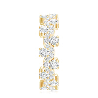 Certified Lab Grown Diamond Designer Wedding Eternity Ring