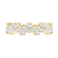 Certified Lab Grown Diamond Designer Wedding Eternity Ring