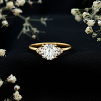 Prong Set Moissanite Classic Engagement Ring For Her