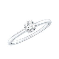 Claw Set Solitaire Moissanite Promise Ring for Women