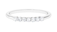 Minimalist Diamond Wedding Band Ring with Certificate