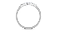 Minimalist Diamond Wedding Band Ring with Certificate