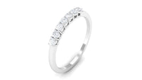 Minimalist Diamond Wedding Band Ring with Certificate