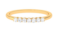 Minimalist Diamond Wedding Band Ring with Certificate