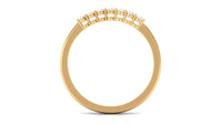 Minimalist Diamond Wedding Band Ring with Certificate