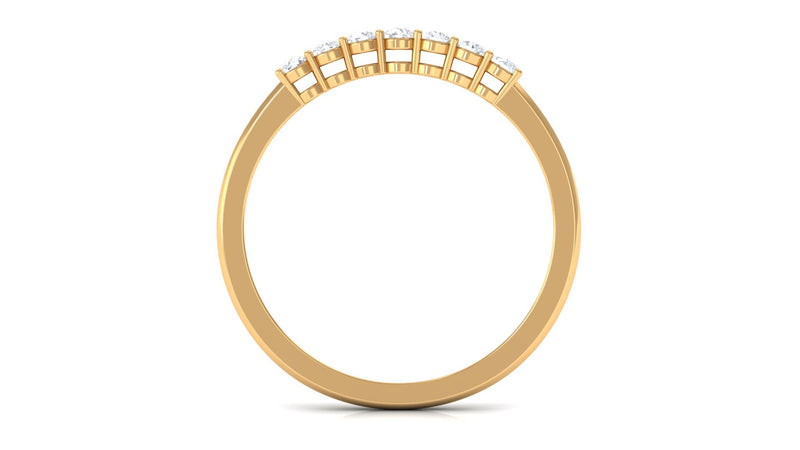 Minimalist diamond wedding band ring by Rosec Jewels featuring a sleek design and certificate, perfect for elegant wedding jewelry.