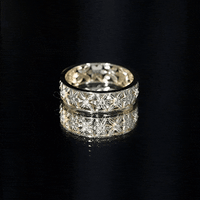 Real Diamond Flower Wedding Band for Women