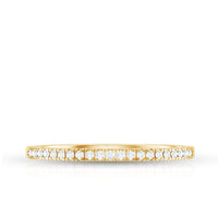 Natural Diamond Minimal Stackable Band Ring