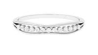 Natural Diamond Half Eternity Ring for Anniversary