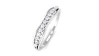 Natural Diamond Half Eternity Ring for Anniversary