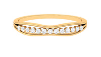 Natural Diamond Half Eternity Ring for Anniversary
