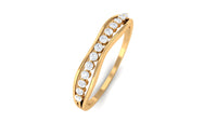 Natural Diamond Half Eternity Ring for Anniversary