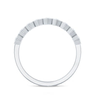 Real Diamond Hexagon Half Eternity Ring for Women