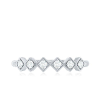 Minimal Diamond Geometric Half Eternity Ring