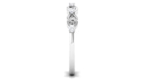 Certified Natural Diamond Interlock Infinity Ring