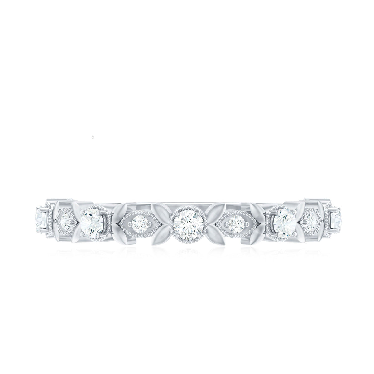 Nature Inspired Diamond Wedding Ring