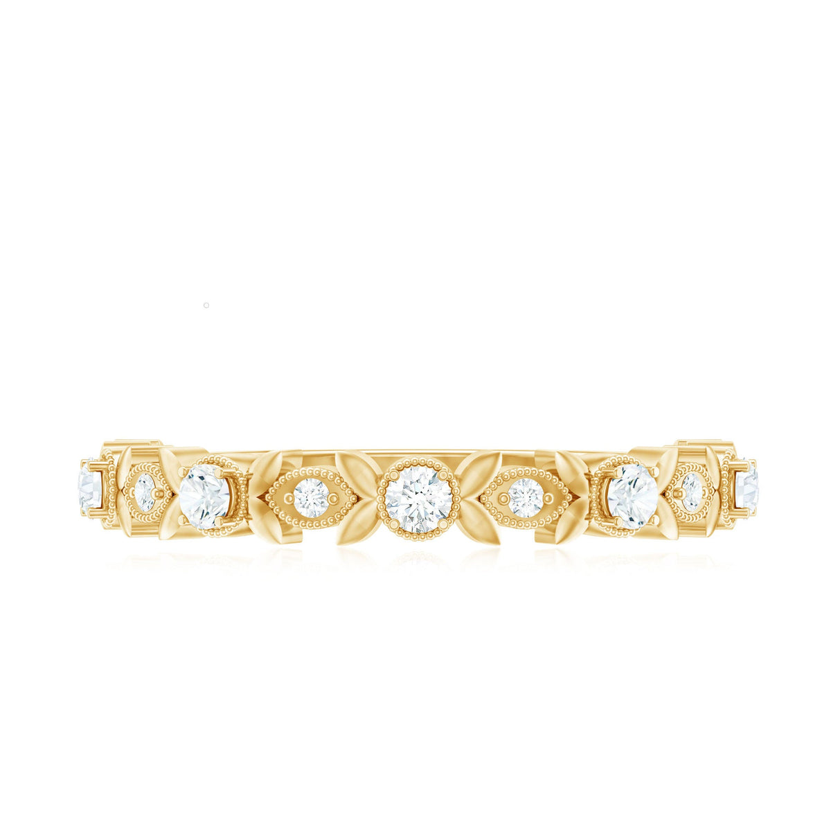 Nature Inspired Diamond Wedding Ring
