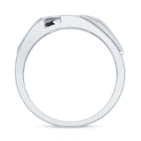 Lab Grown Diamond Mens Wide Wedding Band