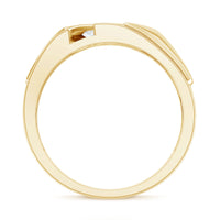 Lab Grown Diamond Mens Wide Wedding Band