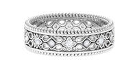 Vintage Looking Natural Diamond Wedding Band