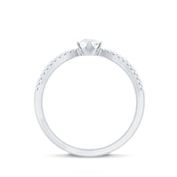 Diamond Solitaire Engagement Ring With Split Shank