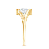Round Brilliant Cut Moissanite Pre Engagement Ring