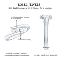 Certified Diamond Three Stone Promise Ring