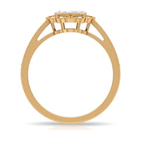Vintage Inspired Diamond Halo Engagement Ring In Illusion Setting