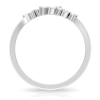 Nature Inspired Diamond Leaf Wrap Ring for Women