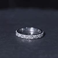 Diamond Band Ring in Surface Prong Set