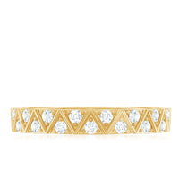 Diamond Band Ring in Surface Prong Set