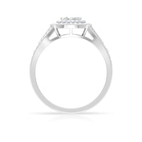Vintage Looking Diamond Engagement Ring with Split Shank