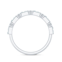 Natural Diamond Half Eternity Anniversary Ring in East West Style
