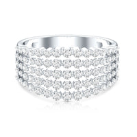 Lab Grown Diamond Statement Wedding Band for Women