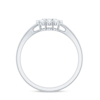 Certified Real Diamond Cluster Ring with Halo
