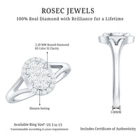 Classic Diamond Engagement Ring with Split Shank