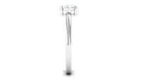 Natural Oval Diamond Solitaire Promise Ring with Certificate