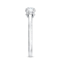 Natural Diamond 3 Stone Engagement Ring with Certificate
