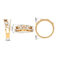 Designer Diamond Wedding Band with Certificate