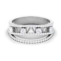 Designer Diamond Wedding Band with Certificate