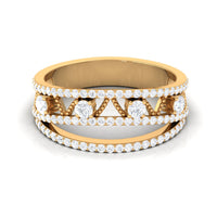 Designer Diamond Wedding Band with Certificate