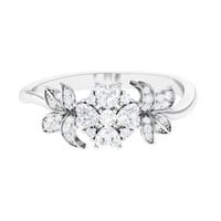 Nature Inspired Diamond Engagement Ring for Women