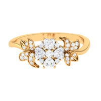 Nature Inspired Diamond Engagement Ring for Women
