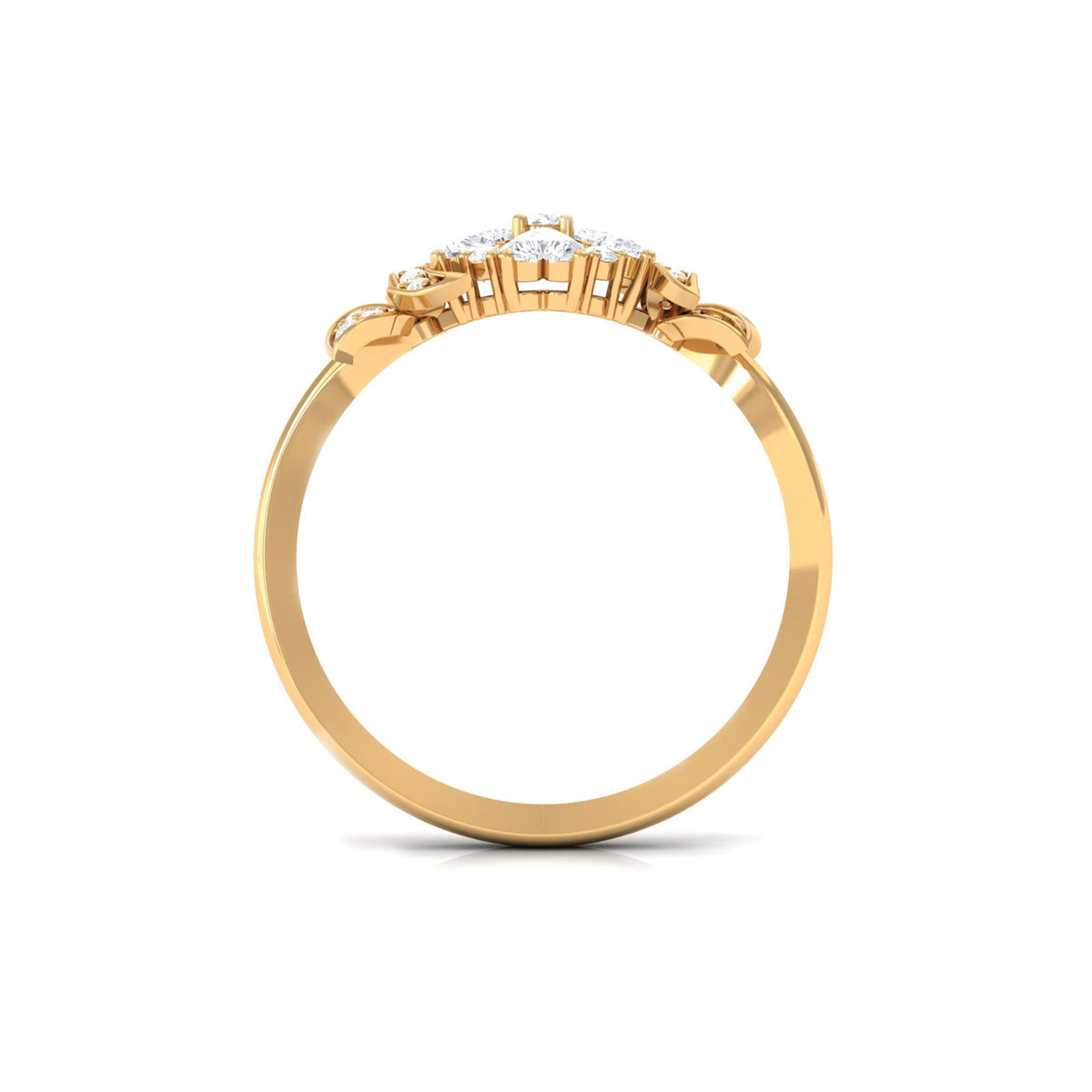 Nature Inspired Diamond Engagement Ring for Women